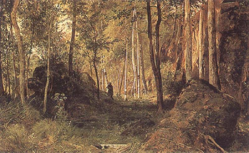 Landscape with a Hunter, Ivan Shishkin